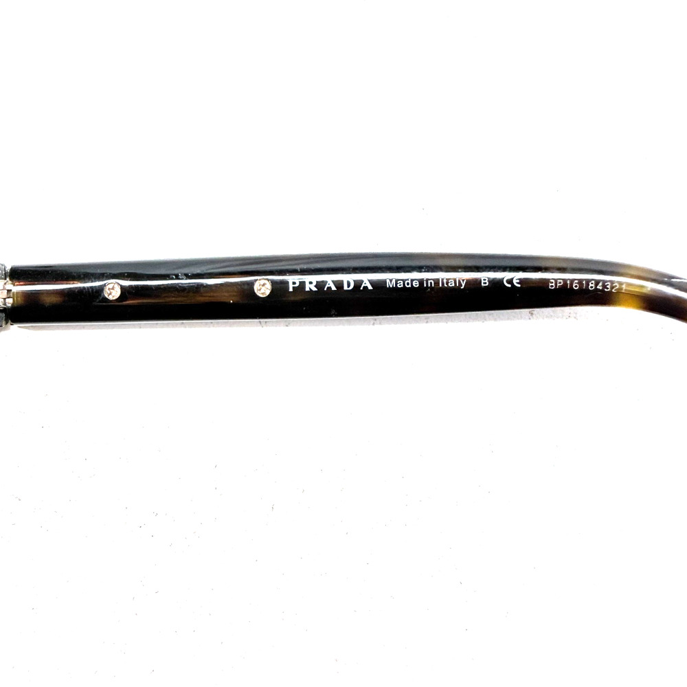 PRADA Ladies EYE GLASSES FRAME with PRADA GOLD METAL PLATE - Made In Italy - Picture 7 of 9